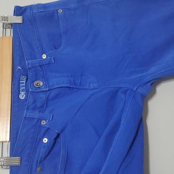 Stylus jeans women's size 8 bright blue skinny ankle cotton blend 2% stretch - Picture 4 of 12